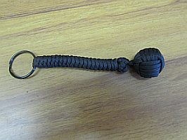 Monkey Fist Keychain, Black