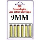 9MM Less Lethal Pistol Ammo 6 Pack For Home and Self Defense