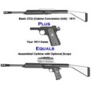 Mech Tech CCU Pistol to Rifle Carbine Conversion Unit 1911 Style Frame Only 